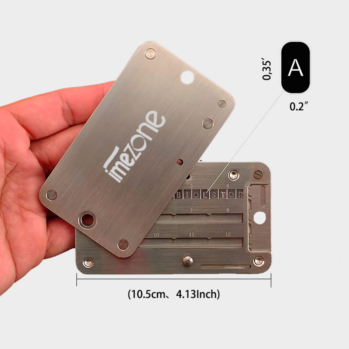 Indestructible Cold Wallet Backup compatible with Ledger Nano S, Trezor and KeepKey hardware wallet
