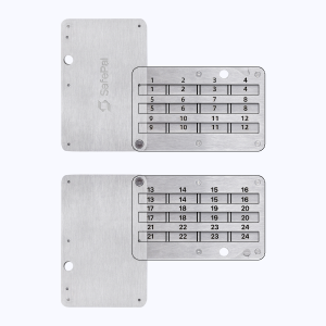Steel Crypto Seed Backup, Metal Cold Storage, Steel Hardware wallet
